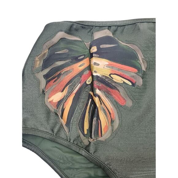Agua DE COCO bikini foliage bottom, Size Small - Picture 5 of 8
